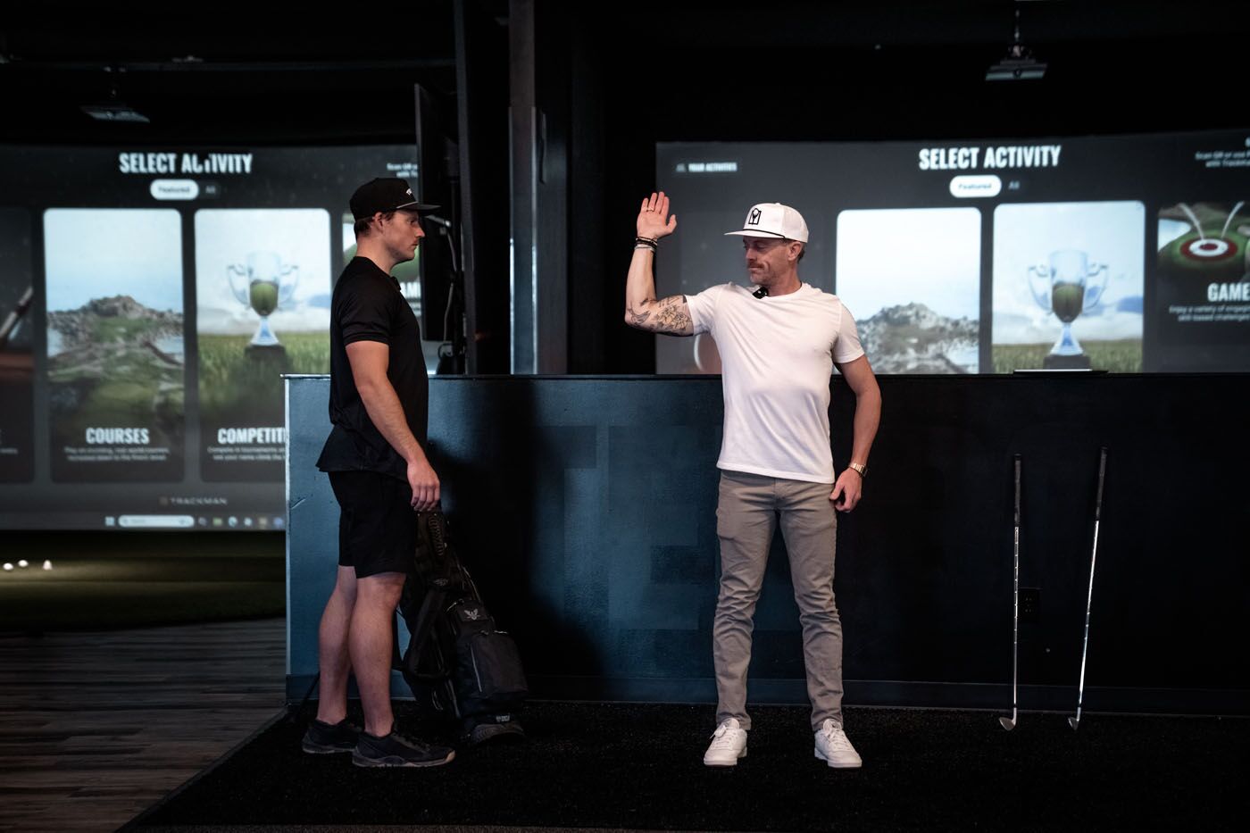 A Box Pro in Scottsdale, AZ analyzing a golfers movement.