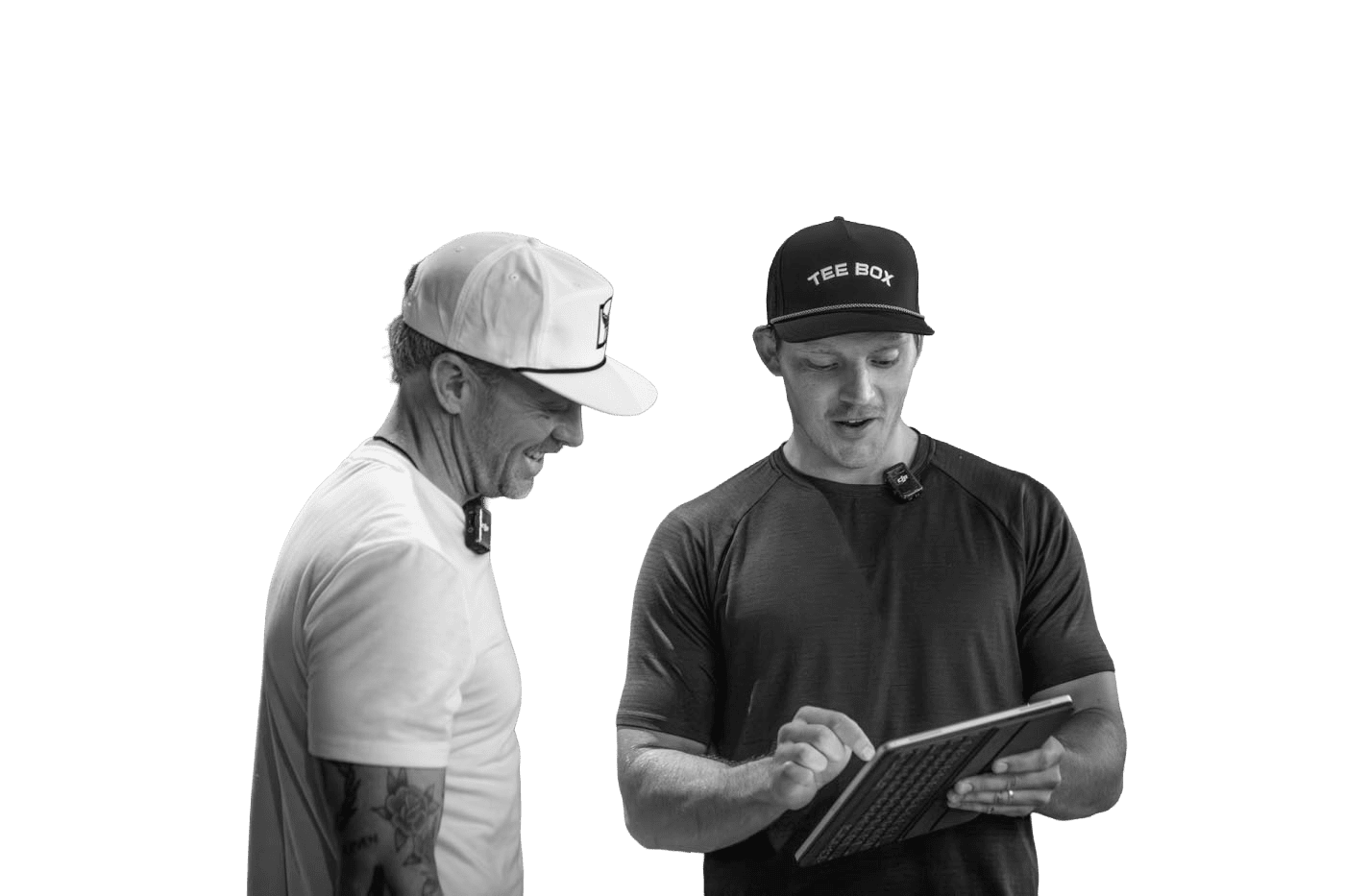 An image of a Tee Box pro using forj ai in Tucson, AZ with a golfer.