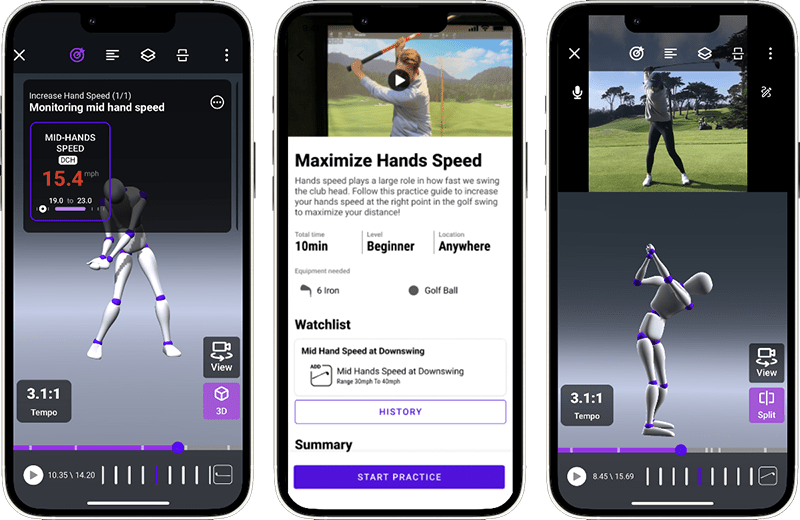 An image of the Delray Beach golf TrackMan simulator used at Tee Box.