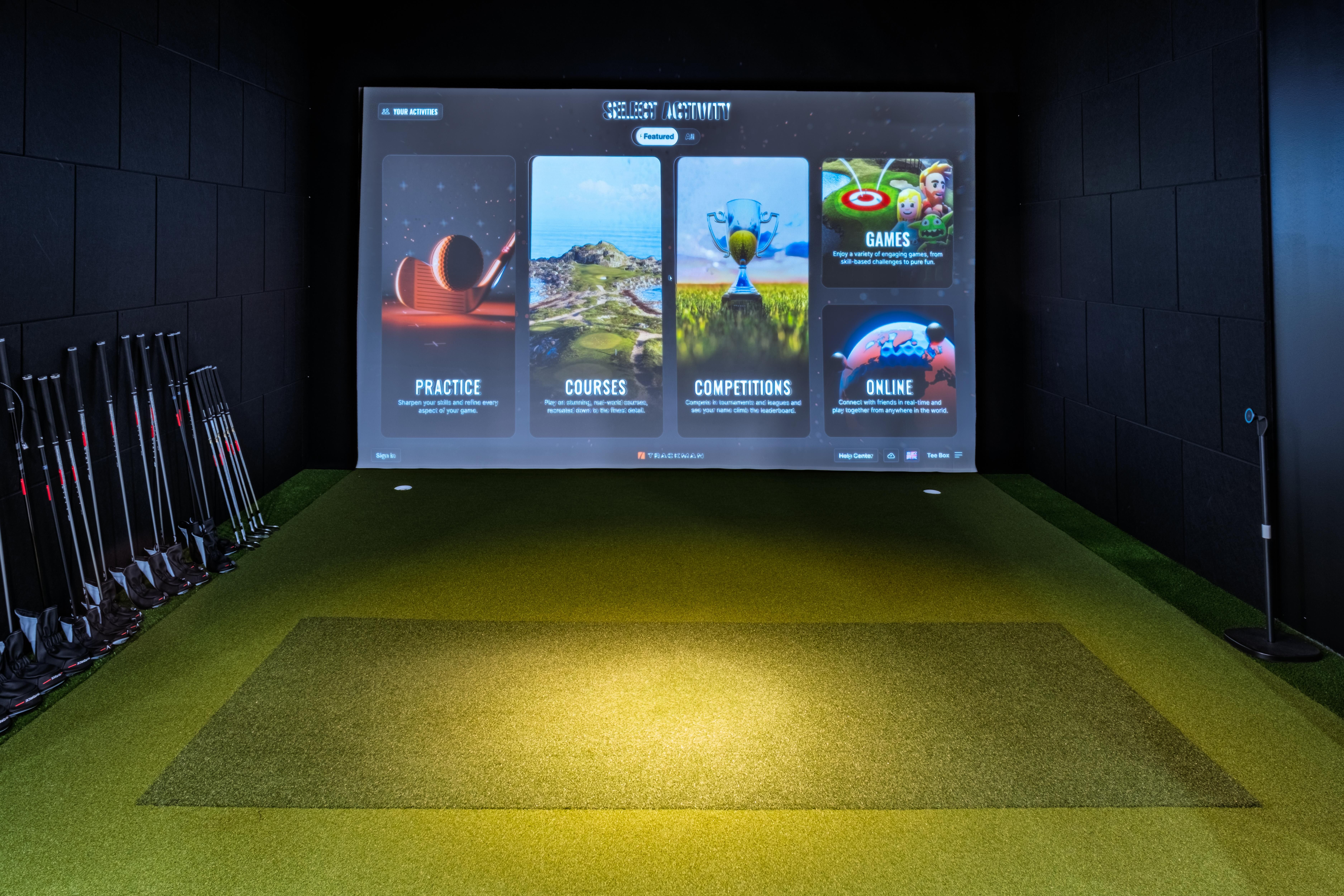 Tee Box Richmond golf simulator.