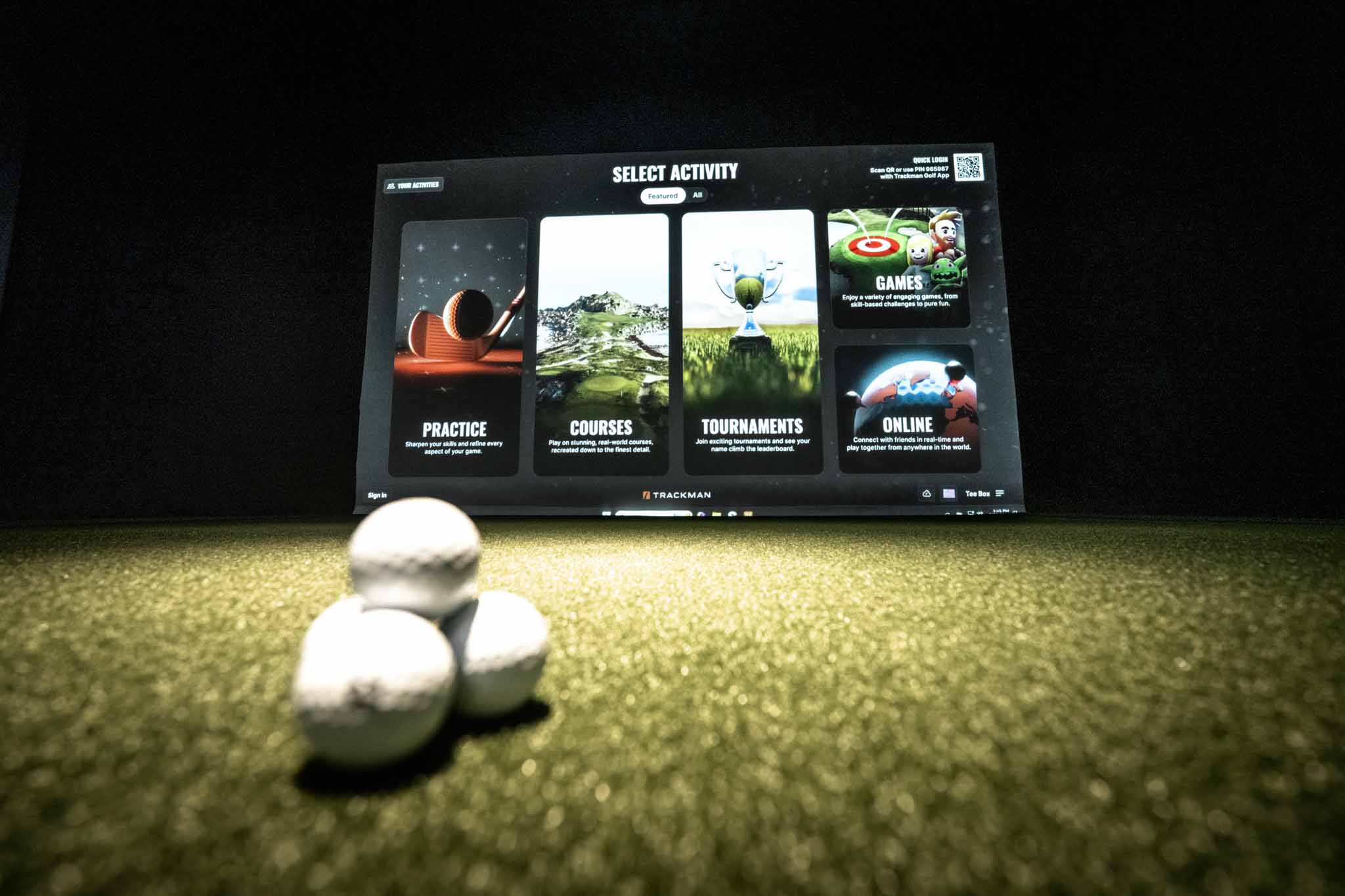 Tee Box Idaho Falls simulator.