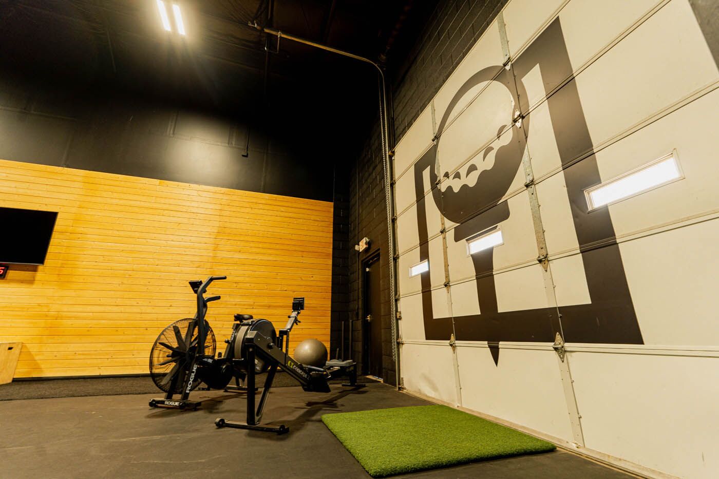 Tee Box St. George full gym with assault bikes.