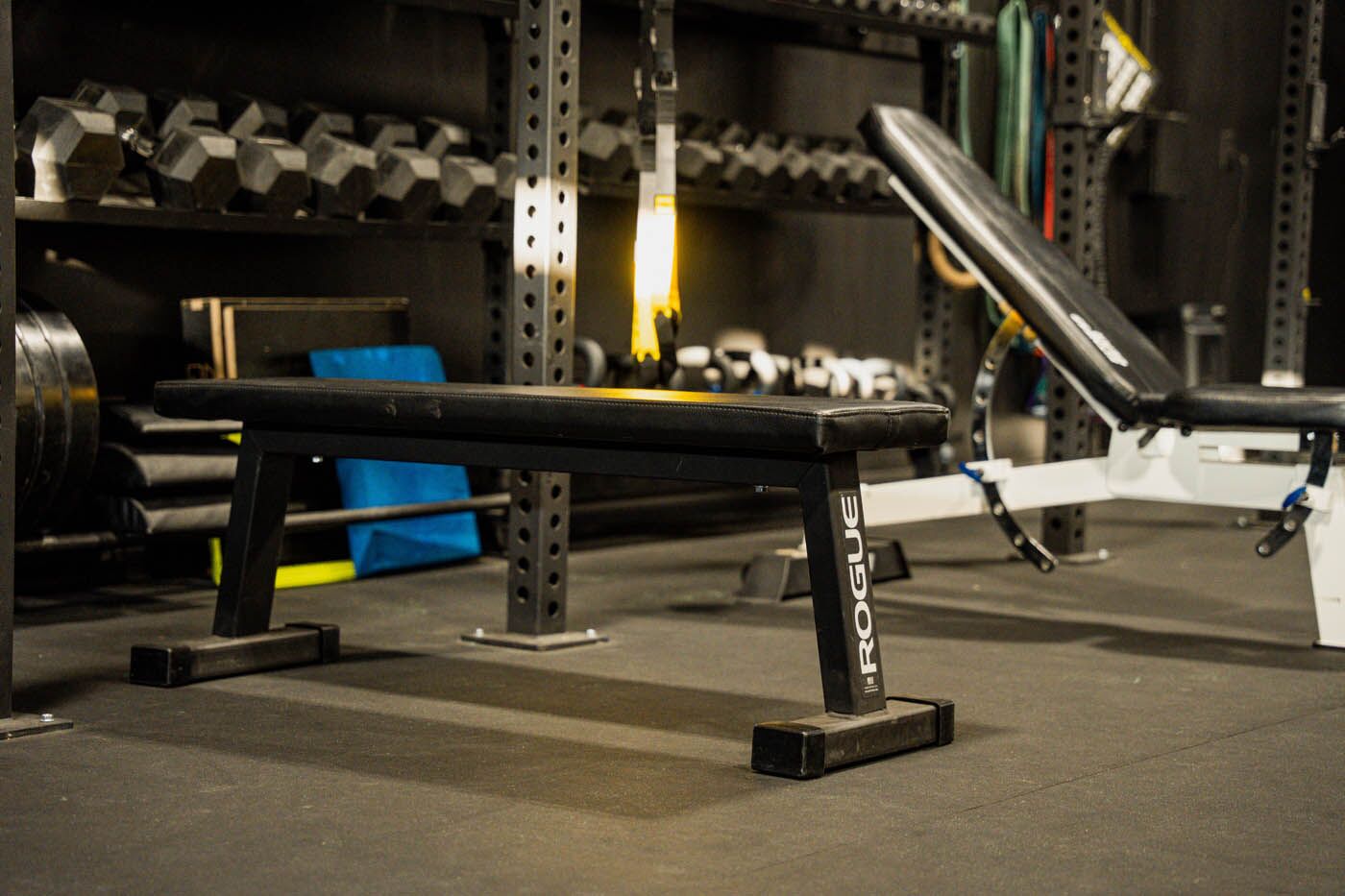 Tee Box St. George gym bench.