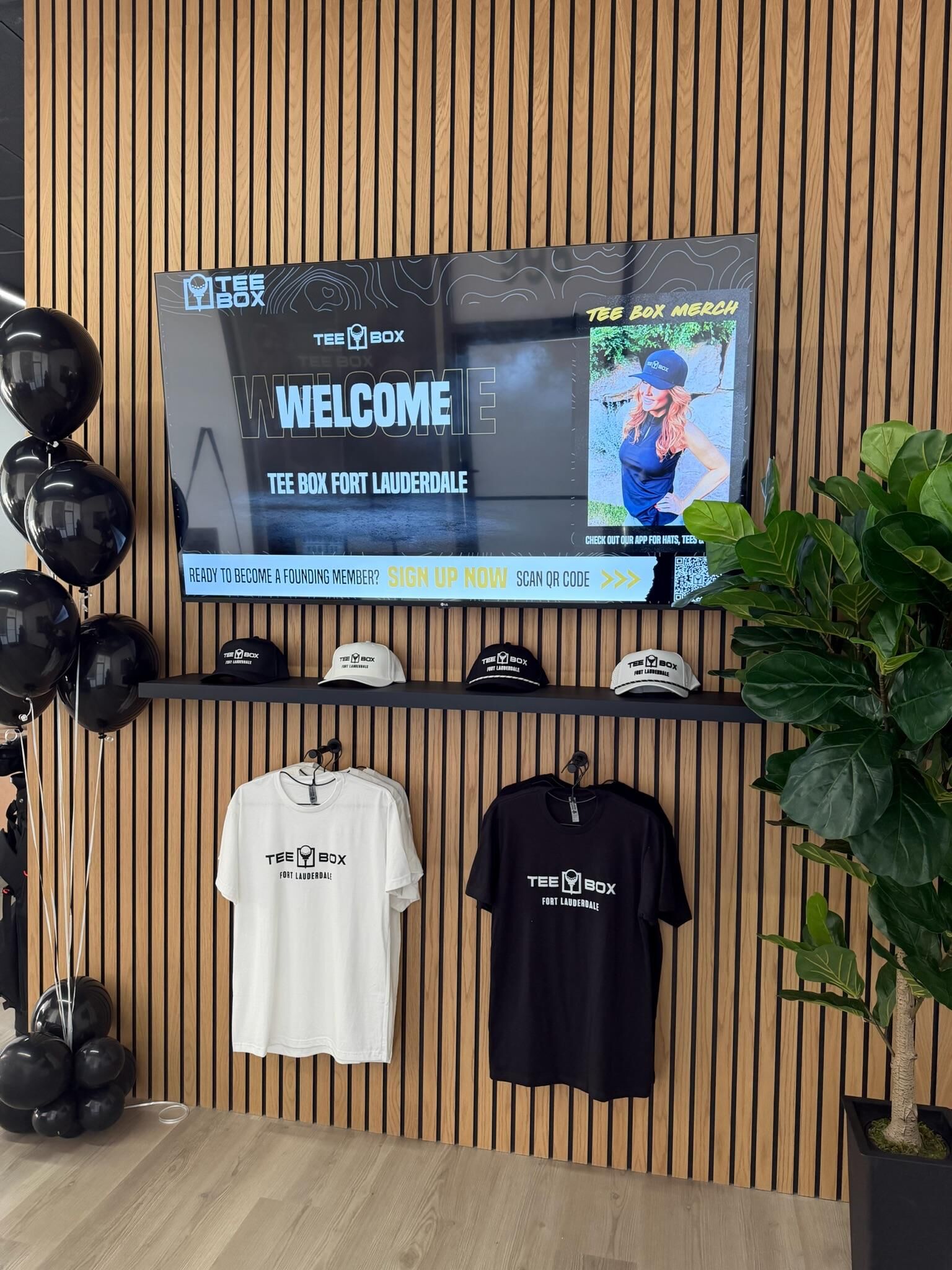Tee Box Fort Lauderdale check in spot.
