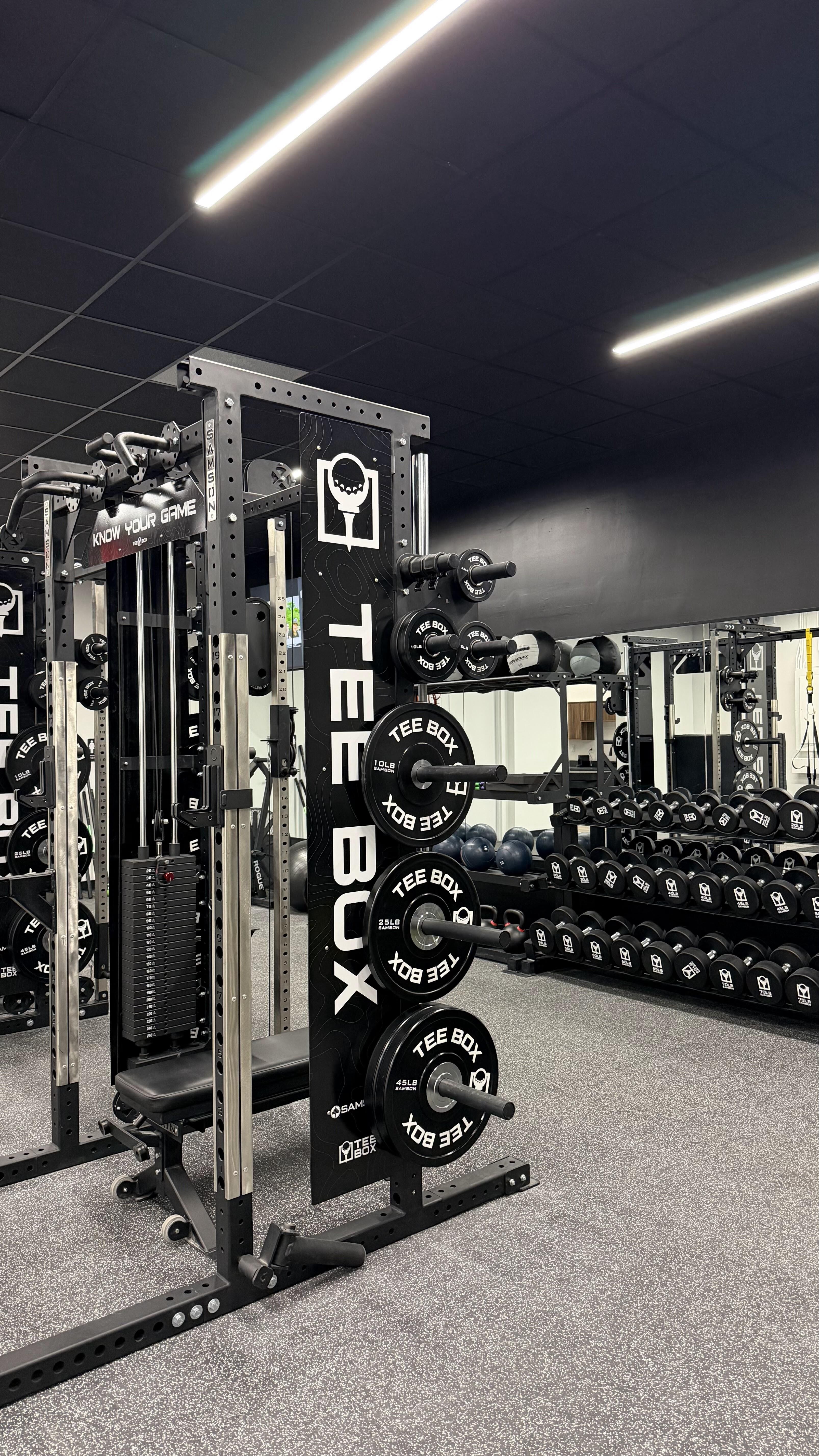 Tee Box Fort Lauderdale gym equipment.